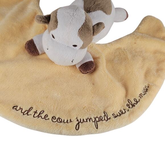Cow Lovey Blanket Plush Moon Shape 2010 Cow Jumped Over Moon Yellow b amici - Picture 4 of 11